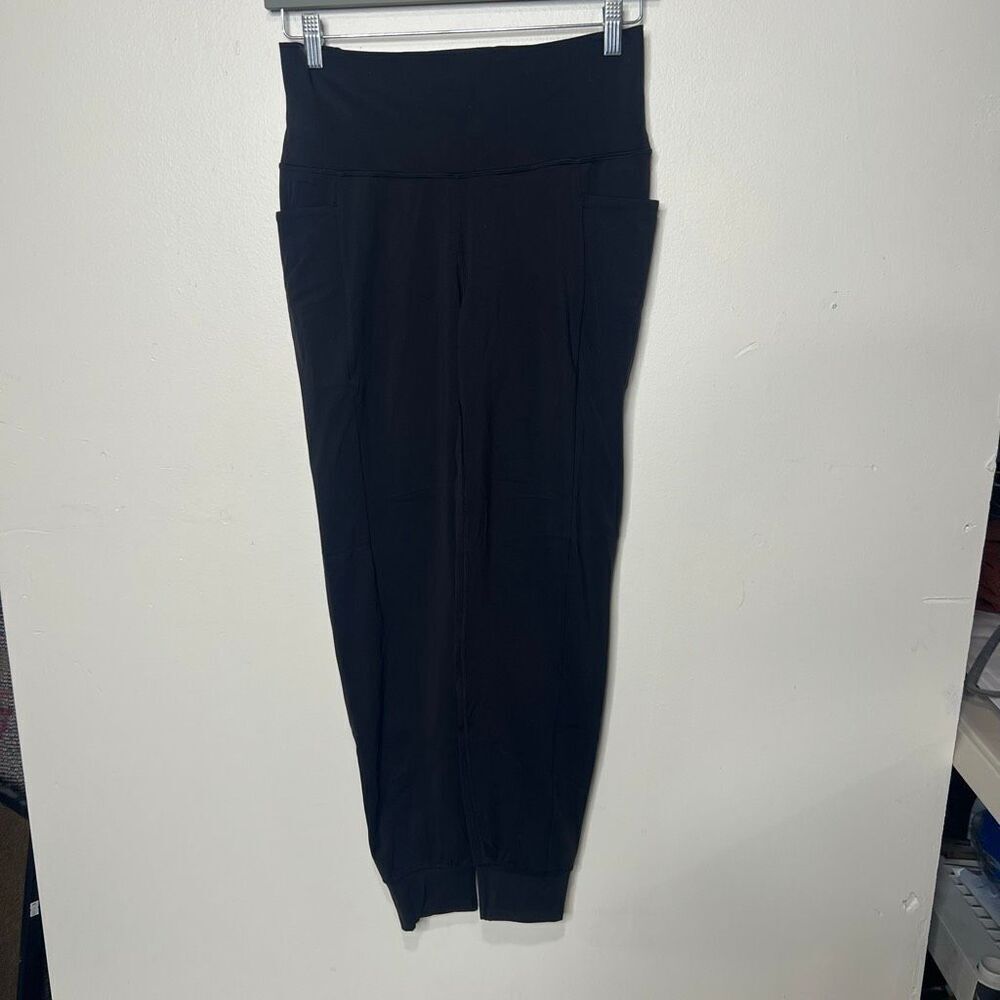 PrAna Black Workout Jogger Pants Sz Small side pockets Exc condition